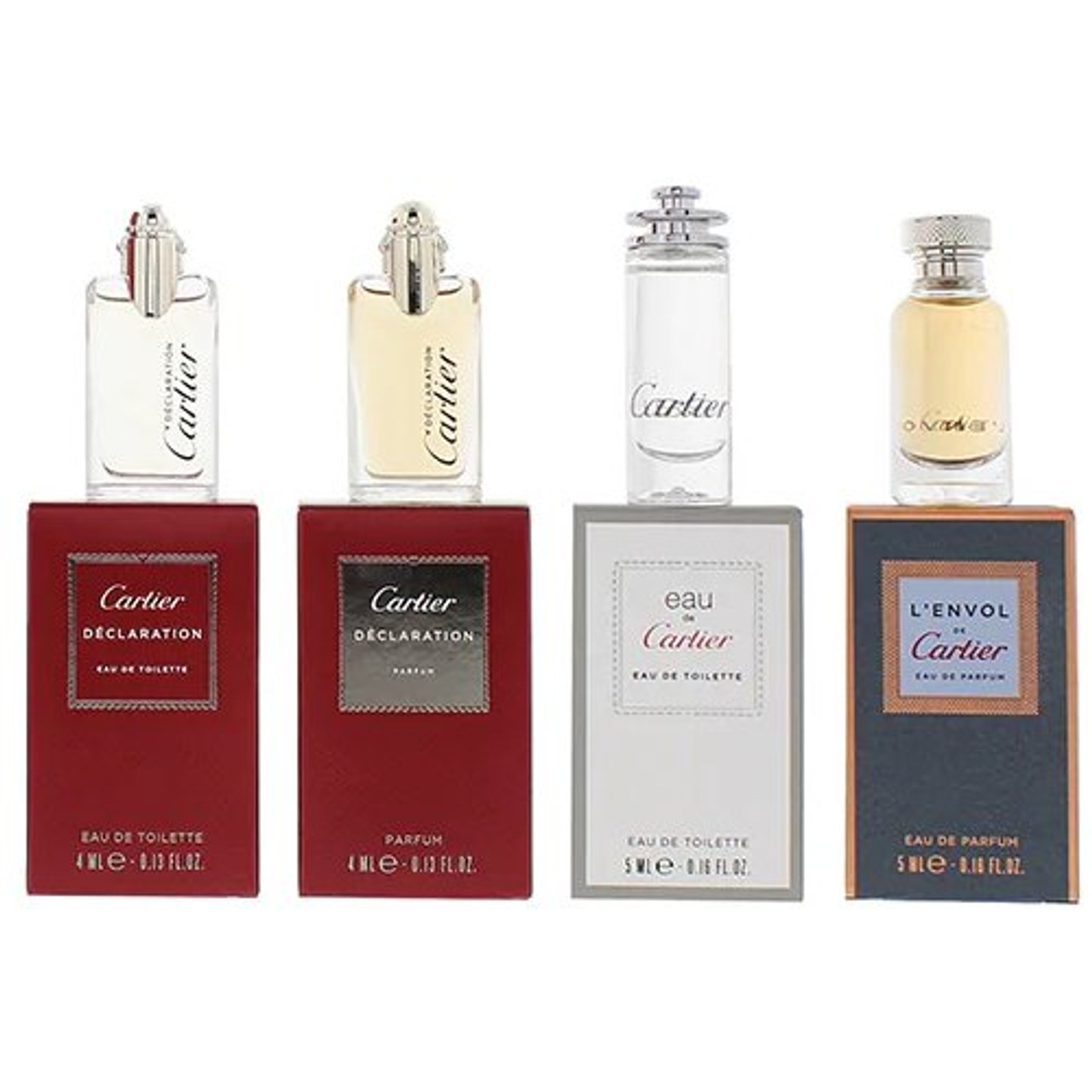 Cartier Miniature Gift Set 5ml L'envol EDP + 5ml Cartier EDT + 4ml Declaration EDT + 4ml Declaration EDT - LookincredibleCartier3432240502278
