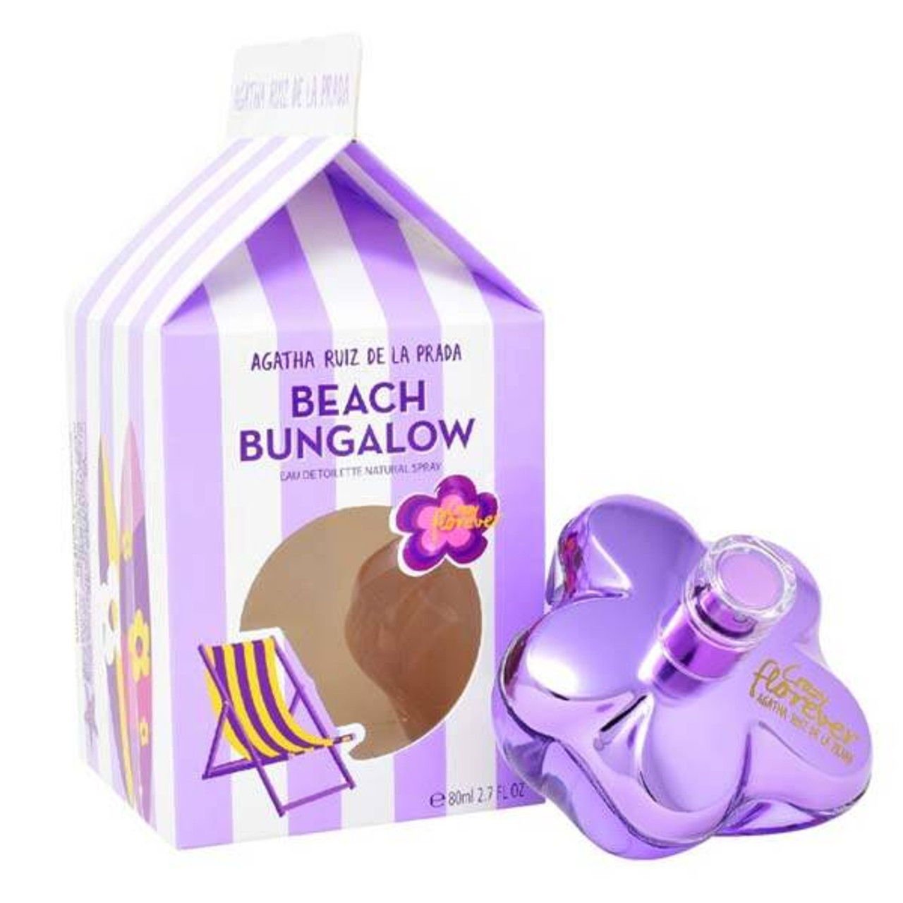 Agatha Ruiz De La Prada Crazy Florever Beach Bungalow Eau De Toilette Spray 80ml - LookincredibleAgatha Ruiz De La Prada8410225544098