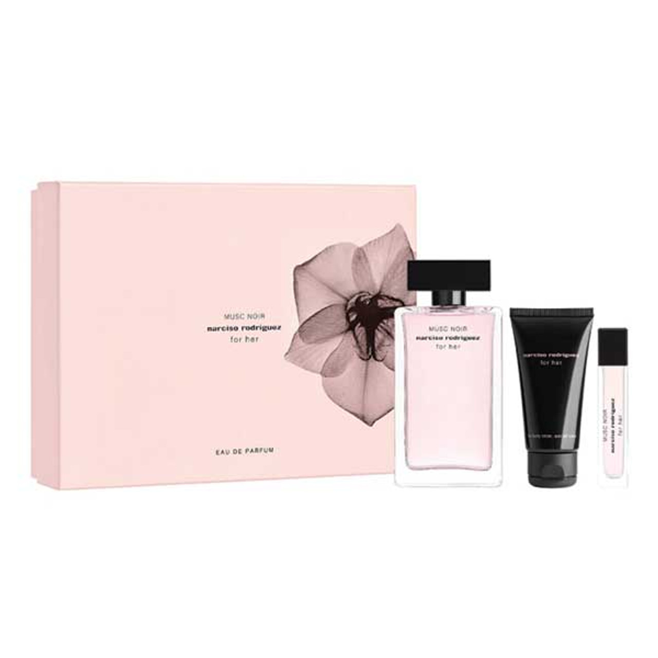 Narciso Rodriguez For Her Musc Noir Gift Set 100ml EDP + 50ml Body Lotion + 10ml EDP - LookincredibleNarciso Rodriguez3423222055806