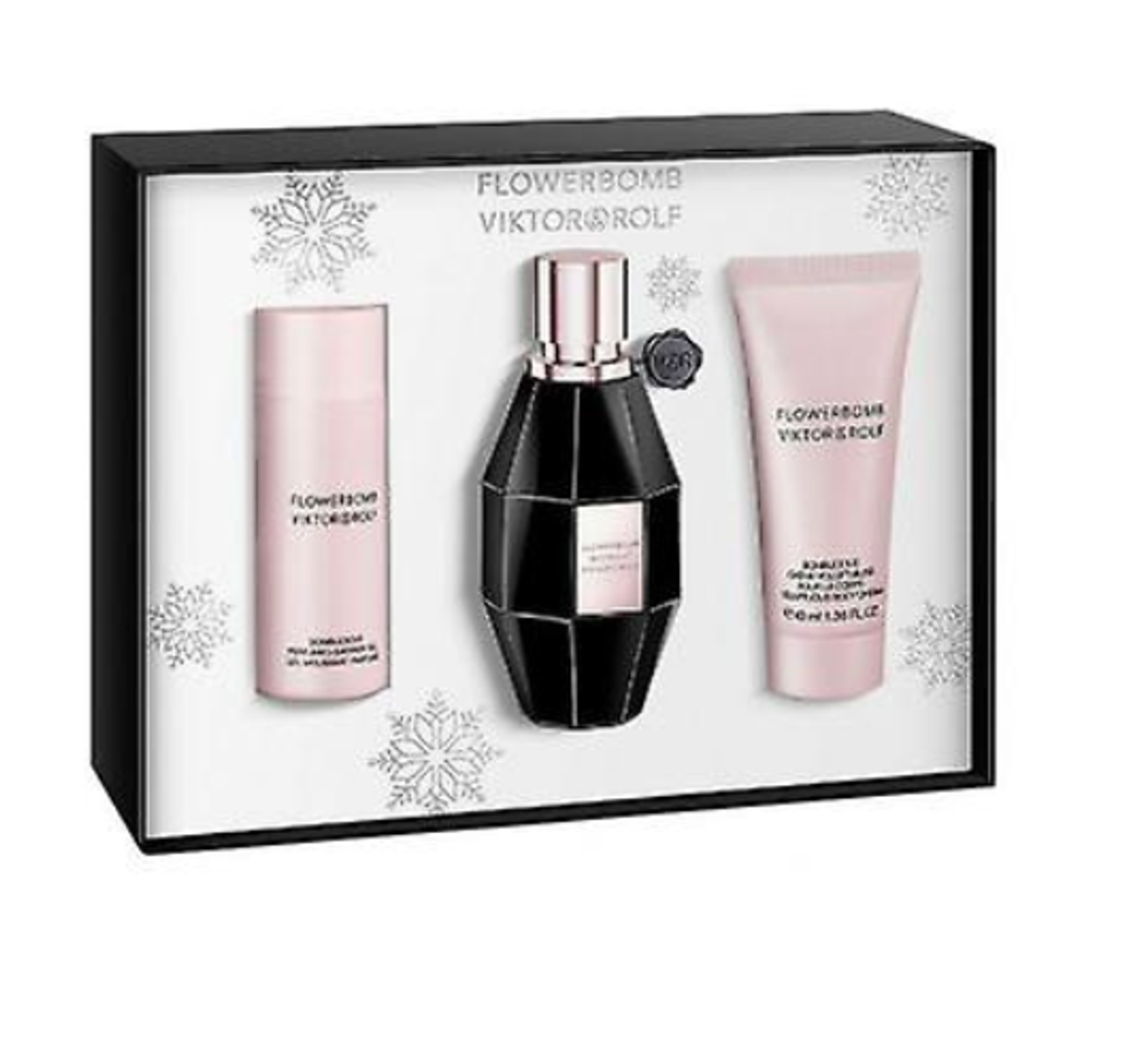 Viktor & Rolf Flowerbomb Midnight Eau de Parfum 50ml Spray + 50ml Shower Gel + 40ml Body Cream Gift Set
