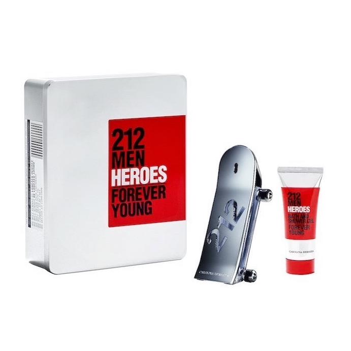 Carolina Herrera 212 Heroes Gift Set 90ml EDT + 100ml Bath and Shower Gel