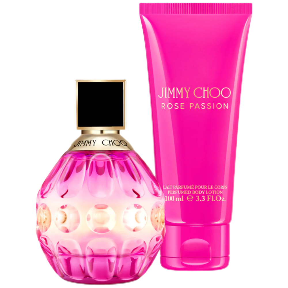 Jimmy Choo Rose Passion 60ml EDP Spray + 100ml Body Lotion