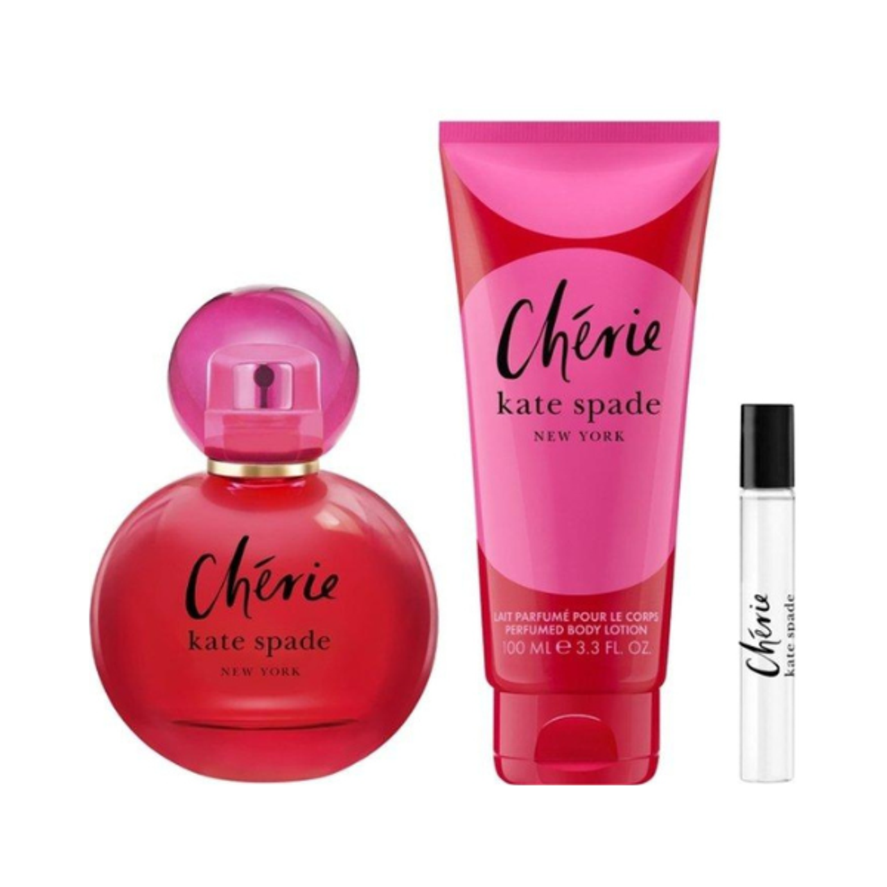 Kate Spade Cherie Gift Set 100ml EDP + 7.5ml EDP + 100ml Body Lotion