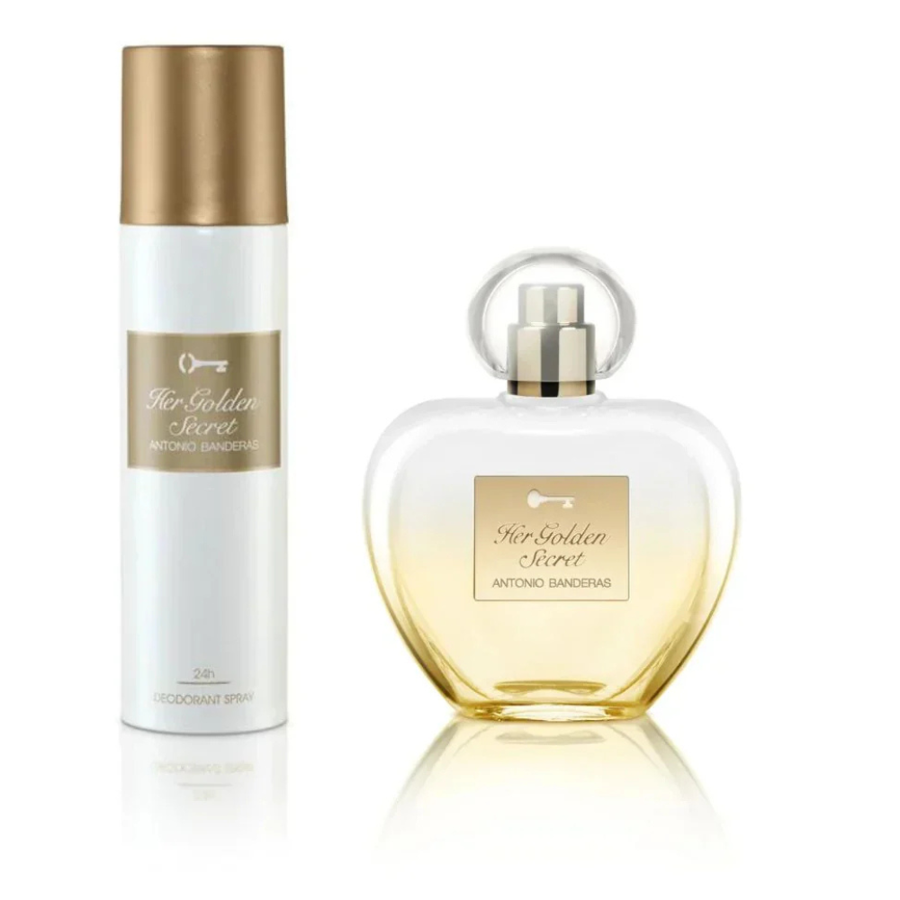 Antonio Banderas Her Golden Secret Gift Set EDT 80ml + Deodorant Spray 150ml