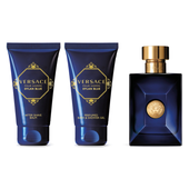 Versace Dylan Blue Pour Homme 3 Pieces Gift Set 50ml EDT + Bath & Shower Gel 50ml + Aftershave Balm 50ml