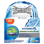 Wilkinson Sword Hydro 5 Groomer & Power Select Men's Razor Blades - Pack of 4