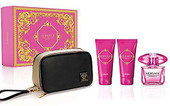 Versace Bright Crystal Absolu Spray Gift Set 90ml EDP + 100ml Body Lotion + 100ml Shower Gel + Pouch