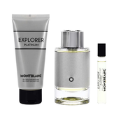 Mont Blanc Explorer Platinum Gift Set EDP 100ml + EDP 7.5ml + Shower Gel 100ml