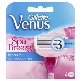 Gillette Venus Spa Breeze Razor Blades 4 Refills
