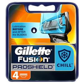 Gillette Fusion Proshield Chill Razor Blades Pack of 4
