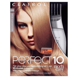 Clairol Nice'n Easy Perfect 10 Permanent Hair Colour - Champagne Blonde 8.5A - Look Incredible Clairol Nice'n Easy Perfect 10 Permanent Hair Colour - Champagne Blonde 8.5A - Look Incredible