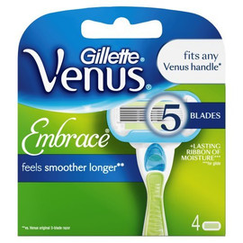 Gillette Venus Embrace Women's Razor Blade Refills - Pack of 4