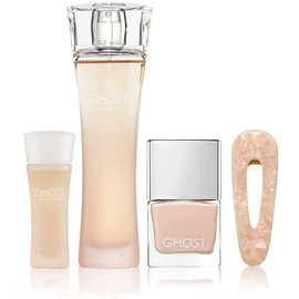 Ghost Sweetheart Gift Set 30ml EDT + 5ml EDT Splash + 10ml Nude Nail Polish + Pink Hair Clip - Feel Gorgeous