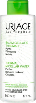 Uriage Eau Micellaire Thermale Combination To Oily Skins Micellar Water 500ml - LookincredibleUriage3661434003677 Uriage Eau Micellaire Thermale Combination To Oily Skins Micellar Water 500ml - LookincredibleUriage3661434003677