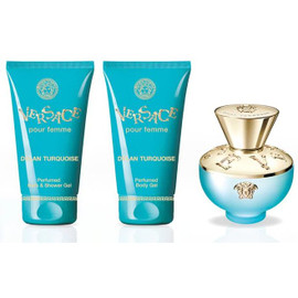 Versace Dylan Turquoise Gift Set 50ml EDT + 50ml Body Gel + 50ml Bath & Shower Gel - LookincredibleVersace8011003862320 Versace Dylan Turquoise Gift Set 50ml EDT + 50ml Body Gel + 50ml Bath & Shower Gel - LookincredibleVersace8011003862320
