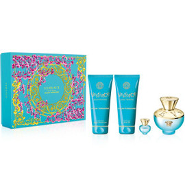 Versace Dylan Turquoise Pour Femme Gift Set 100ml EDT + 100ml Shower Gel + 100ml Body Lotion + 5ml EDT - LookincredibleVersace8011003873487 Versace Dylan Turquoise Pour Femme Gift Set 100ml EDT + 100ml Shower Gel + 100ml Body Lotion + 5ml EDT - LookincredibleVersace8011003873487