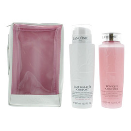 Lancome Galantee Confort Gift Set 400ml Make-Up Remover Milk + 400ml Toner + Bag - LookincredibleLancome3660732008940