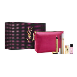 Yves Saint Laurent Gift Set Touche Eclat 2.5ml + Mascara 7.5ml + Mini Lipstick + Mini Makeup Remover