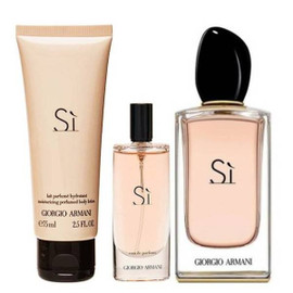 Armani Si Gift Set 100ml EDP + 75ml Body Lotion + 15ml Travel Spray