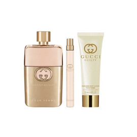 Gucci Guilty Pour Femme Gift Set 90ml EDP + 10ml EDP + 100ml Body Lotion - LookincredibleGucci3616303784775 Gucci Guilty Pour Femme Gift Set 90ml EDP + 10ml EDP + 100ml Body Lotion - LookincredibleGucci3616303784775
