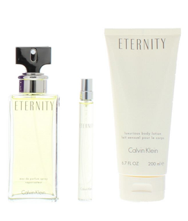 Calvin Klein Eternity Gift Set 100ml EDP + 10ml EDP + 200ml Body Lotion