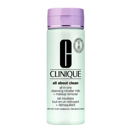 Clinique All About Clean All In One Cleansing Micellar Milk + Make Up Remover For Skin Type 1 & 2 200ml