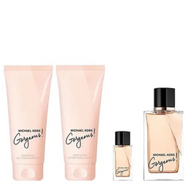 Michael Kors Gorgeous Set EDP 100ml + Body Lotion 100ml + Shower Gel 100ml + EDP 5ml