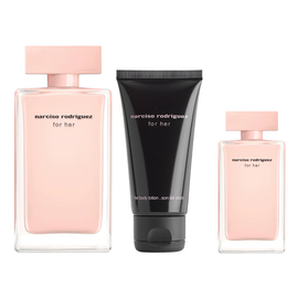 Narciso Rodriguez for Her Gift Set EDP Spray 50ml+ Body Lotion 50ml+ EDP Spray 7.5ml