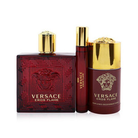 Versace Eros Flame Gift Set 100ml EDP-S + 10ml EDP-S + 75ml Deodorant Stick - LookincredibleVersace8011003873630