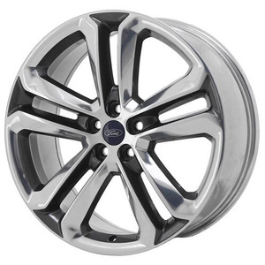 20" FORD EDGE WHEEL RIM FACTORY OEM 10047 2015-2018 POLISHED GREY FT4Z1007C