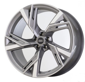 22" Audi RS6 Wheel Rim Factory OEM 12069 2021-2023 Machine Black 4K0601025T