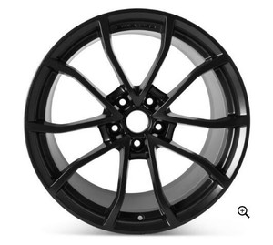 19" CHEVROLET CORVETTE WHEEL RIM FACTORY OEM 5542 2012-2019 GLOSS BLACK