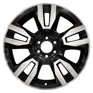 22" CHEVROLET SUBURBAN 1500 WHEEL RIM FACTORY OEM 5821 2017-2020 MACHINE BLACK