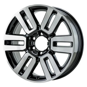 20" TOYOTA 4 RUNNER WHEEL RIM FACTORY OEM 69561 2010-2024 MACHINED BLACK