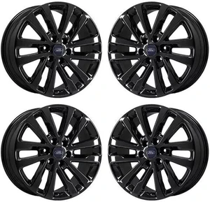 20" FORD EXPEDITION  GLOSS BLACK WHEELS RIMS FACTORY OEM 10144 2005-2021 SET