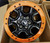 17" FORD BRONCO SASQUATCH WHEEL RIM FACTORY OEM 10388 2021-25 GLOSS BLACK ORANGE