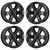 18" DODGE RAM 1500 WHEELS RIMS FACTORY OEM 2671 2019-2025 MACHINED BLACK