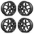 20" JEEP GRAND CHEROKEE GLOSS BLACK WHEELS RIMS FACTORY OEM 9214 2019-2022 SET