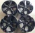 18" FORD MUSTANG MACH-E WHEEL RIM FACTORY OEM 10335 2021-2023 GLOSS BLACK SET