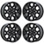 18" FORD F150 GLOSS BLACK WHEELS RIMS FACTORY OEM 10340 2021-2023