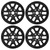 17" FORD BRONCO WHEEL RIM FACTORY OEM 95749 2023-2024 GLOSS BLACK SET NB3Z1007A