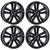 20" FORD EDGE GLOSS BLACK WHEELS RIMS FACTORY OEM 10047 2015-2019 SET FT4Z1007C