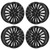19" LINCOLN MKZ  GLOSS BLACK WHEELS RIMS FACTORY OEM 3954 2013-19 SET DP5Z1007B
