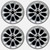 17" BMW Z4 WHEELS RIMS FACTORY OEM 59418 2003-2008 SILVER SET 36116758191