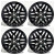 24" FORD Expedition Wheels Rims Factory OEM 10697 Gloss Black Set SL741007VA
