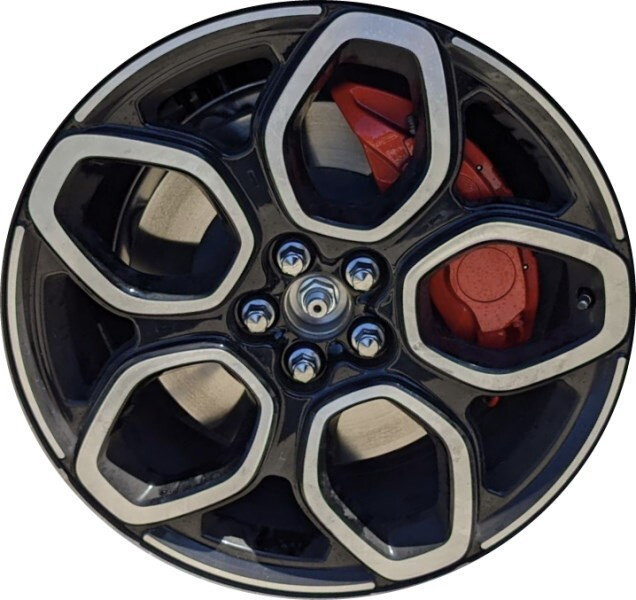 20X8 FORD MUSTANG MACH-E FACTORY OEM BLACK MACHINED WHEEL RIM 2021-2023 10411