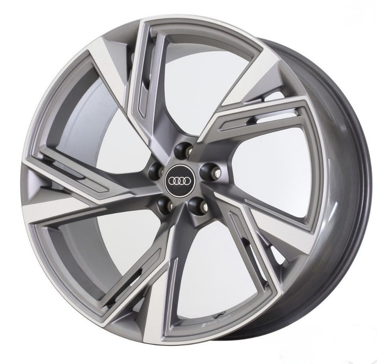 22" Audi RS6 Wheel Rim Factory OEM 12069 2021-2023 Machine Black 4K0601025T