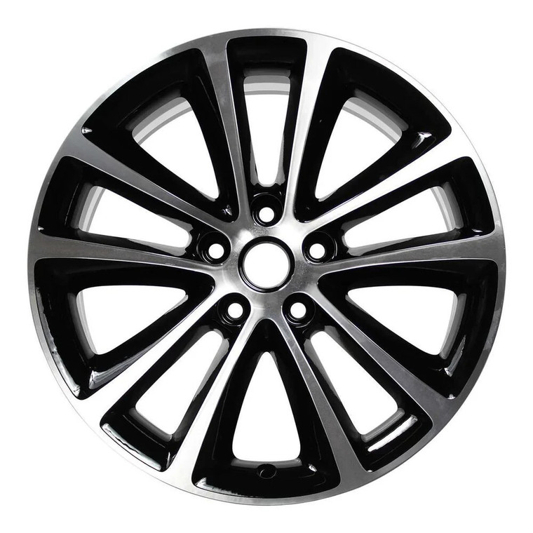18" BUICK VERANO WHEEL RIM FACTORY OEM 4111 2015-2017 MACHINED BLACK 23405363