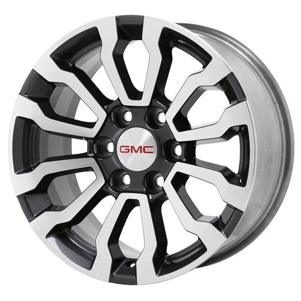 18" GMC SIERRA 1500 WHEEL RIM FACTORY OEM 5909 2019-2023 MACHINED GREY 23376220