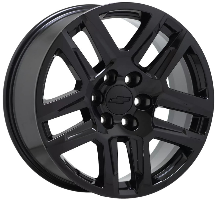 20” GMC Chevrolet BLACK SILVERADO 1500 PICKUP SIERRA OEM Wheel Factory 5913